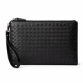 Veloura Woven Leather Pouch