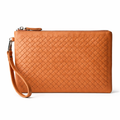Veloura Woven Leather Pouch
